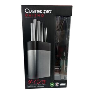 Cuisine::pro Daisho 6-Piece Knife Block Set Japanese Stainless Steel New